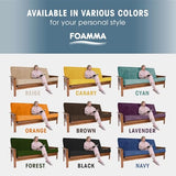 Foamma Memory Foam Futon Mattress, Double-Sided Foldout Couch Futon Mattress, 6" x 54" x 74" Full Size (Deep Forest), Corduroy Fabric - Heavy Duty Sofa Bed, Thick Corded Cushion (Frame NOT Included) Foamma