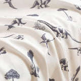 Jessrydo Full Sheet Set Kids Deep Pocket Full Sheets Soft Cute Bed Sheets 4 Pieces Full Bed Sheets Kids Boys Girls Dinosaur Pattern Printed Set with 1 Flat Sheet, 1 Fitted Sheet, 2 Pillowcases Jessrydo