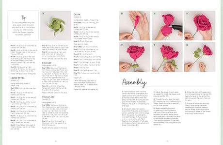 Crochet A Flower Bouquet: 35 crochet patterns for handmade flowers and foliage WoodArtSupply