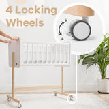 Comfy Cubs Wooden Bedside Bassinet Sleeper - Safe and Stylish Baby Crib - Ideal Baby Sleeper Bed Crib for Newborns and Infants - Perfect Nursery Essentials for Babies Comfy Cubs