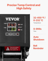 VEVOR Heat Press, 15 x 15 inch Heat Press Machine for T-Shirts, Fast and Even Heating, Easy to Use, High Pressure for Digital Industrial-Quality Sublimation Printer for Transfer Vinyl, T-Shirt, Black VEVOR