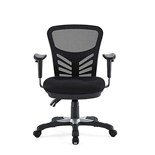 Modway EEI-757-BLK Articulate Ergonomic Mesh Office Chair in Black Modway