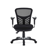 Modway EEI-757-BLK Articulate Ergonomic Mesh Office Chair in Black Modway