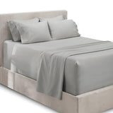 Hearth & Harbor Extra Deep Pocket Sheets - Fits Mattress 18-24 Inches Deep - Extra Deep Pocket Twin Sheets Sets - 4 Piece Twin Size - Silver Hearth & Harbor