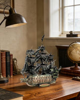 Piececool 3D Metal Puzzle Flying Dutchman Pirate Ship Model Kits for Adults,Difficult 3D Puzzles for Adults&Teens, Christmas Birthday Gifts