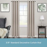 Kenney KN71706 Chelsea Ball End Standard Decorative Window Curtain Rod, 28-48" Adjustable Length, Weathered Brown Finish, 5/8" Diameter Steel Tube, 1-Pack Kenney