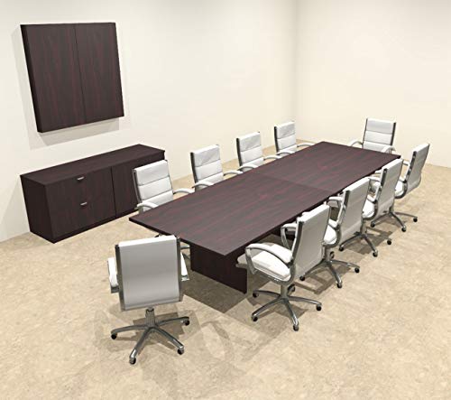 Modern Rectangular 12' Conference Table, OT-SUL-C33 UTM Furniture