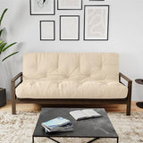 Royal Sleep Products by The Futon Factory 10 inch Foam Futon Mattress - Ivory Solid Fabric- Twin Size - CertiPUR Certified Foams - Made in USA - (Frame not Included) Royal Sleep Products