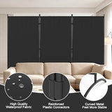 Kecreque Room Divider 3 Panel Room Dividers and Folding Privacy Screens with 4 Curved Metal Feet Partition Wall Divider,Cubicle Wall for Office Partitions,Bedrooms, Dining Rooms, Dorm Rooms Kecreque