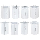 VIPFIT 8 Piece Silicone Candle Molds, 2mm Thickened Reinforced Design, Tear-Resistant Molds for Pillar and Votive Shapes, Easy Release, Includes Cylinder, Hexagon, Heart, Moldes para Velas (8)