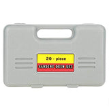 Rubber Drum Kit, 20pcs Spindle Sanding Drum Sander Tool Set with Case for Drill Press, for Home Improvement/Carpentry Hobbies/DIY/Carpentry/Wood Bindpo