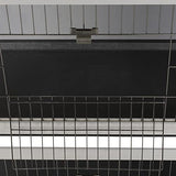 PawHut 54" 2-Story Large Rabbit Hutch Bunny Cage Wooden Pet House Small Animal Habitat with Lockable Doors, No Leak Tray and Waterproof Roof for Outdoor/Indoor Dark Grey PawHut