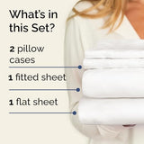 Twin 4 Piece Sheet Set - Comfy Breathable & Cooling - Ultra Soft Hotel Luxury Bedding Set w/ 8-16 Inch Deep Pockets - 1 Flat & 1 Fitted Sheet & 2 Pillowcases - Wrinkle Free & Easy Care - Antique White CGK Unlimited