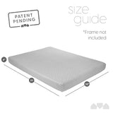 Milliard Full Size Futon Mattress, Light Grey, 71 x 52 x 6 Inch, Memory Foam Futon Mattress Full Size, CertiPUR-US, Comfy Sofa Bed, Couch, Removable Washable Hypoallergenic Cover, Frame Not Included Milliard