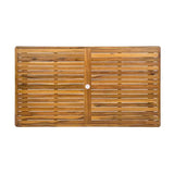 Christopher Knight Home Meja Acacia Wood Outdoor Dining Set for 6, Wooden 7 Piece Patio Dining Table Set, Wooden Outdoor Dining Armchair and Table Set with Cushion, Patio Furniture Set, Teak+Beige Christopher Knight Home