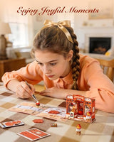 Rolife DIY Miniature House Kit 1:32 Chocolate Shop Diorama Dollhouse Tiny House Model Building Set, Hobby Crafts for Adults Gifts for Him Her