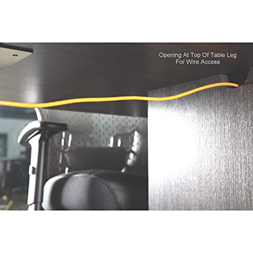 Thaweesuk Shop New Gray and White 12 FT Modern Executive Rectangle Shaped Conference Table Square Legs Grommets Racetrack Meeting Boardroom Room Desk Power High End Office Wood 144''L x 48''W x 30''H Generic