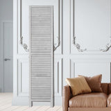 VEVOR Wood Room Divider, 4 Panel Folding Privacy Screen, 66.9 Inches Tall Indoor Wooden Partition, Portable Decoration Screen, for Room Separation, Home, Office, Restaurant & Bedroom (Light Grey) VEVOR