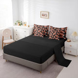 Erosebridal Football 7 Piece Bedding Set Twin Rugby Comforter Set with Sheets Ball Games Gaming Sports Kids Boys Men Girls Bed in A Bag Competition Black Brown Bed Sets Erosebridal