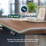 Vari ComfortEdge 80x60 L-Shape Electric Standing Desk – Height Adjustable Sit-Stand VariDesk for Corner Office with Reversible Left/Right Design + Walnut Top/Slate Legs (Ships in 3 Boxes) Vari