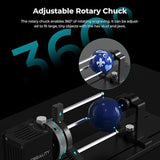 Creality Rotary Roller Pro, Laser Engraver Accessories 3-in-1 Kit for Falcon and Other Engraving Machines, Jaw Chuck for Glass, Cylindrical Objects, Ring, Cups, Pens Creality