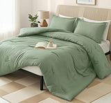 King Comforter Set 3 Piece Sage Green by Utopia Bedding, Comforters King Size, Bedding Comforters Sets, Down Alternative Soft Bed Set, 1 Comforter (90 x 102 inches) 2 Pillow Shams (20 x 36 inches) Utopia Bedding