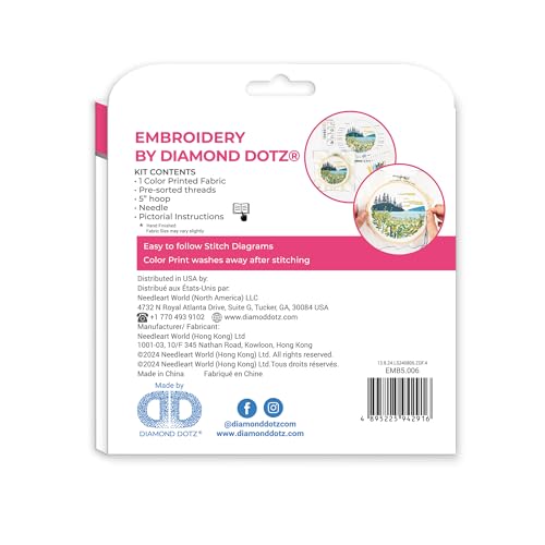 DIAMOND DOTZ Mountain Lake Embroidery Kit - 5.0"
