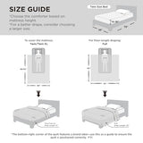 Bedsure Cooling Comforter Twin - Cooling Blankets for Hot Sleepers, Lightweight Comforter for Summer with Dual-Sided Cool Tech, Soft Breathable Cold Blanket for Sleeping, Grey, 68x88 Inches Bedsure