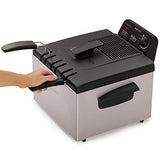 Presto 05466 Stainless Steel Dual Basket Pro Fry Immersion Element Deep Fryer Presto