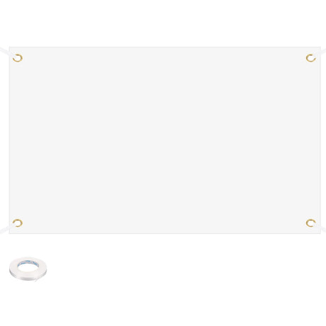 PATIKIL Blank Banners Signs to Decorate 3'x5' Sublimation White Banner with Hanging Rope for Business Outside Outdoor Wall PATIKIL