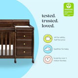 DaVinci Kalani 4-in-1 Convertible Baby Crib & Changing Table Combo - GREENGUARD Gold Certified - Toddler Bed, Daybed, Full-Size Bed Conversion - 4 Adjustable Mattress Heights - White