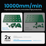 Longer RAY5 20000mW Laser Engraver with Air Assist Kit, 4-in-1 Chuck jaw kit, and 12 Pcs Raiser, CNC, App Offline Control, DIY Engraving Tool for Metal/Glass/Wood, Class 4 Longer