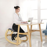 YOXIER Kneeling Chair,Kneeling Desk Chair,Office Sitting Posture Correction Chair,Rocking Home & Work Wooden Computer Desk Chairs, Back & Neck Spine Pain, Better Posture, Ergo Knee Support Stool 1 Set YOXIER