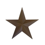 T&Garice Dimensional Metal Antique Barn Star Rustic Country Primitive Wall Decor,3D Barn Star Indoor Outdoor 4th July Wall Decoration,8 inch (Black) T&Garice