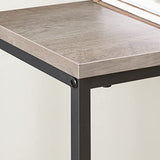 HOOBRO 29.5 Inches Console Table, Narrow Entryway Table with Shelves, Small Sofa Table, Side Table, Display Table, for Hallway, Living Room, Bedroom, Foyer, Greige and Black BG22XG01 HOOBRO