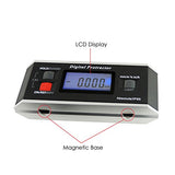 Digital Angle Finder Magnetic Protractor Inclinometer Angle Level Meter Angle Finder Tool Digital Protractor Bevel Gauge for Woodworking,Table Saw,Construction V-Groove 0~360 degree with Backlight Gain Express