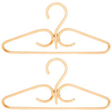 Luejnbogty 2Pcs Rattan Clothes Hanger Natural Rattan Hand-Woven 3 Hook Hanger for Home Wardrobe Clothing Store Decor 40x20cm Luejnbogty