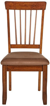 Signature Design by Ashley Berringer 18" Rustic Dining Chair with Cushions, 2 Count, Brown Signature Design by Ashley
