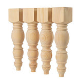 CAROLINA LEG CO. Modern Chunky Bench Legs - Perfect for Coffee Tables - Set of 4 - Made in NC - Dimensions: 3.5" x 16" CAROLINA LEG CO.
