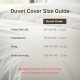 California Design Den Oversized King Duvet Cover Only - Winner Good Housekeeping Best Bedding Awards 2025, Premium 400 Thread Count Sateen, 100% Cotton Duvet Cover, Button Closure & Corner Ties -White California Design Den