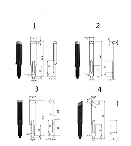 YUCHENGTECH Carving Blade Knife Accessory for Electric Carving Chisel Electric Chisel Power Carver - WoodArtSupply