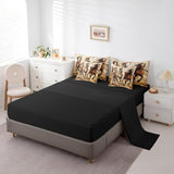 Erosebridal Horse 7 Piece Comforter King Size for Kids Boys Western Cowboy Horse Sheet Set Bed in A Bag 3D Printed Wildlife Wild West Country Rustic Cabin Desert Bed Set Erosebridal