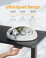 CubiCubi Electric Standing Desk, 48 x 24 Inches Height Adjustable Sit Stand Desk, Ergonomic Home Office Computer Workstation, Black CubiCubi