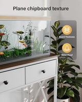 FILKO Aquarium Stand 20-29 Gallon, Metal Gallon Fish Tank Stands with Accessories Storage, Turtle/Reptile Terrariums Table,Breeder Tank Stand,Easy to Assemble(Tank not Included) (White, 29 Gallon) FILKO