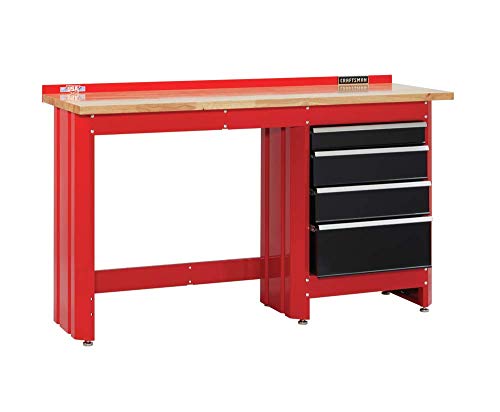 CRAFTSMAN 2000 Series Workbench, 6-Foot Wide with Butcher Block Top, Customizable (CMST27200R) CRAFTSMAN