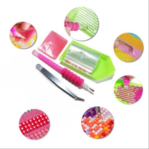 eovv Tropical Beach Sunset Square Diamond Painting Kit, 5D DIY Full Drill Crystal Art Craft, 16 x 12 inches eovv