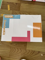 CODGP Crochet Kit,13in Crochet Animal Kit Elephant,Crochet Starter Kit Gift for Adults Kids with Yarn Sets,Amigurumi Crochet Kits with Step-by-Step Video Tutorials CODGP