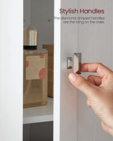 VASAGLE Corner Cabinet, Tall Corner Storage Cabinet with 2 Doors and 4 Adjustable Shelves, for Bathroom Kitchen Living Room, Modern Farmhouse Design, White UBBC541P31 VASAGLE