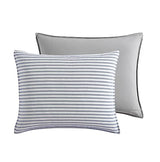 Nautica - Queen Duvet Cover Set, Cotton Reversible Bedding with Matching Shams, Mediterranean Inspired Home Decor for All Seasons (Fairwater Blue, Queen) Nautica