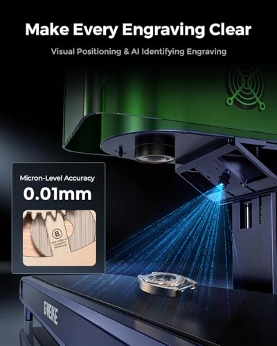 GWEIKE G3 Ultra 60W MOPA & 40W Diode Dual Laser Engraver, 3D Grayscale & Color Metal Engraving, 16MP Smart Camera, 15,000mm/s Fast Fiber Laser Cutter and Laser Engraver Machine for Metal Wood Acrylic G·WEIKE